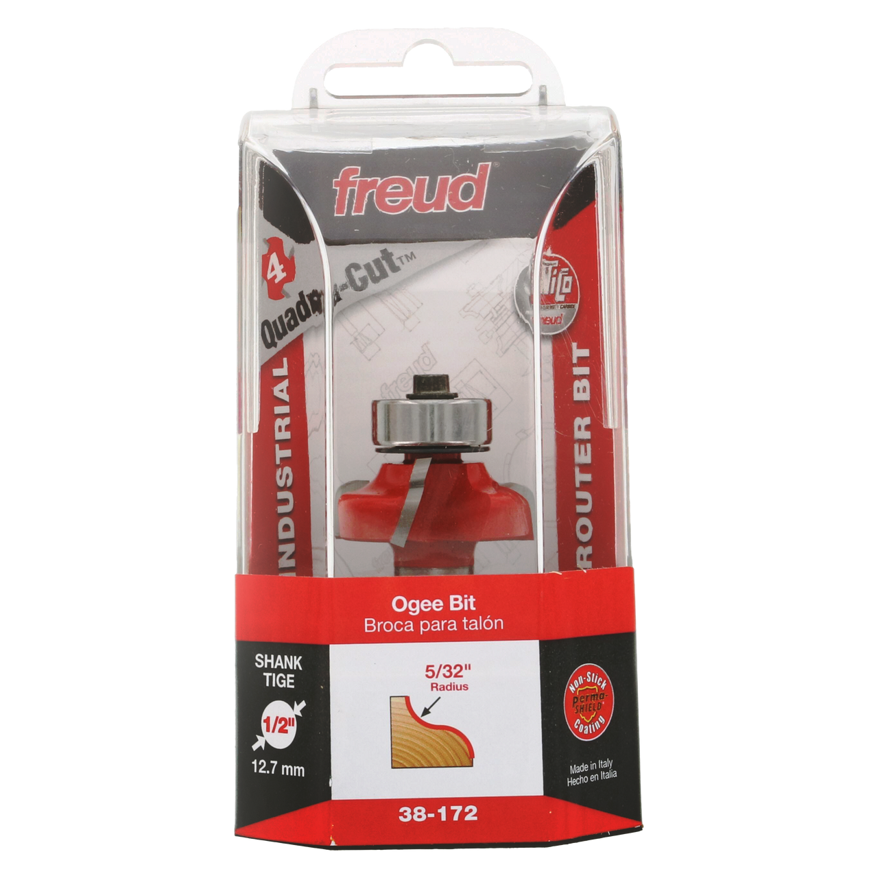 Freud 38-172 1-3/8" (Dia.) Ogee Bit (Quadra-Cut)