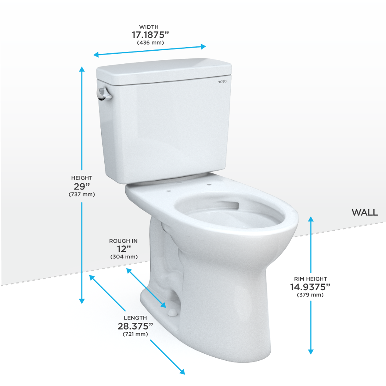 Toto Drake Two Piece Elongated Tornado Flush Toilet with CEFIONTECT 1.28 GPF Less Seat in Sedona Beige
