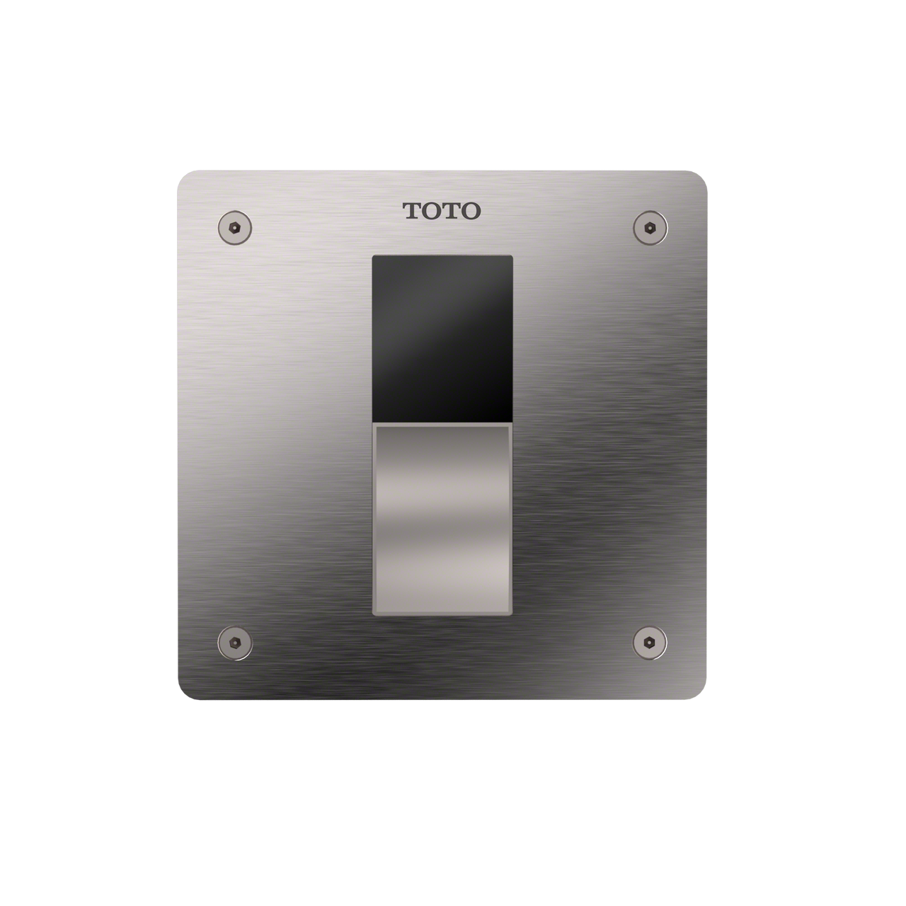 Toto Ecopower Touchless 1.6 GPF Concealed Toilet Flushometer Valve For Back Spud With 4 X 4 Cover Plate, Stainless Steel - TET3GB31#SS