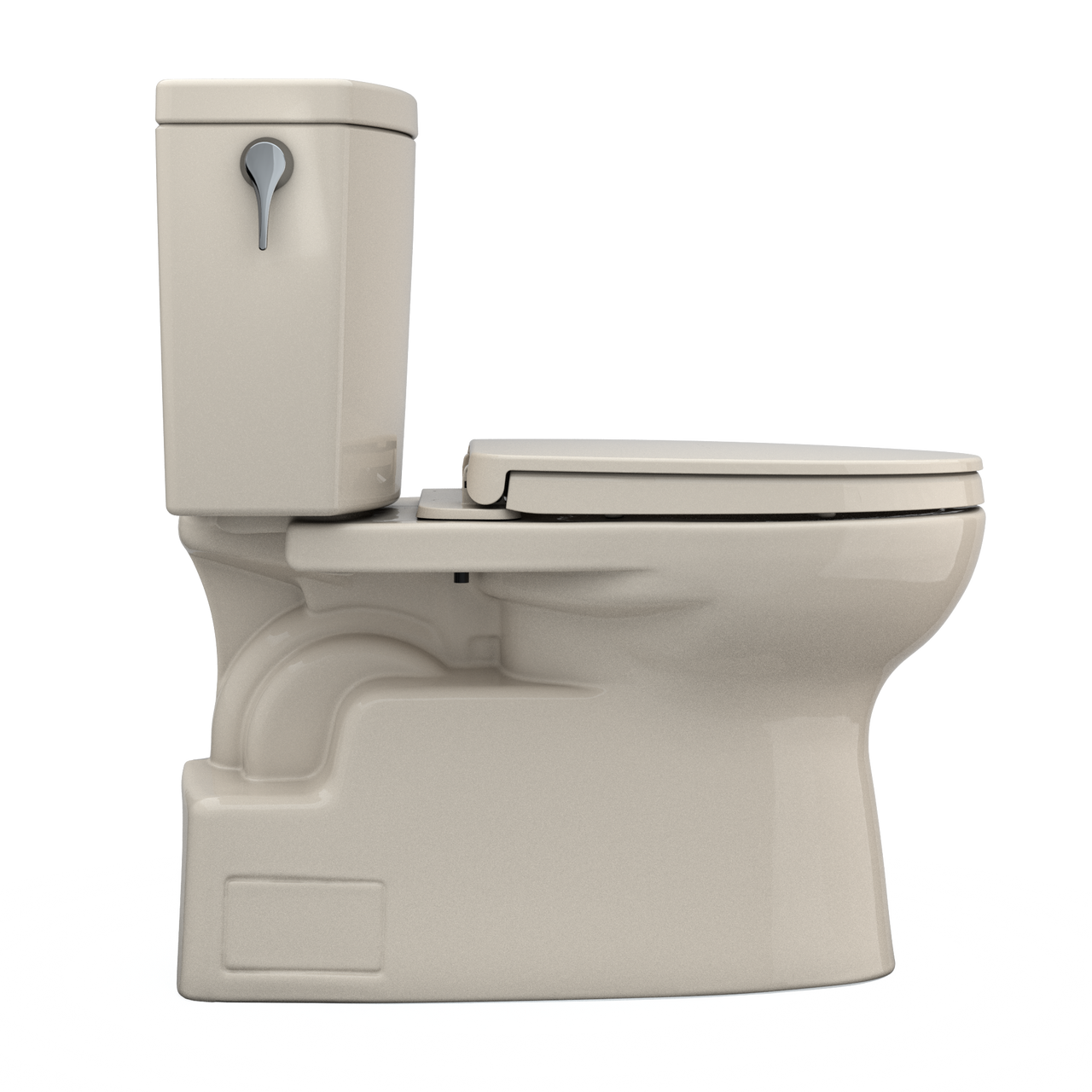 Toto Vespin II 1G Two Piece Elongated Auto Flush Washlet+ Ready Universal Height Toilet with CEFIONTECT 1.0 GPF with SS124 SoftClose Seat in Bone