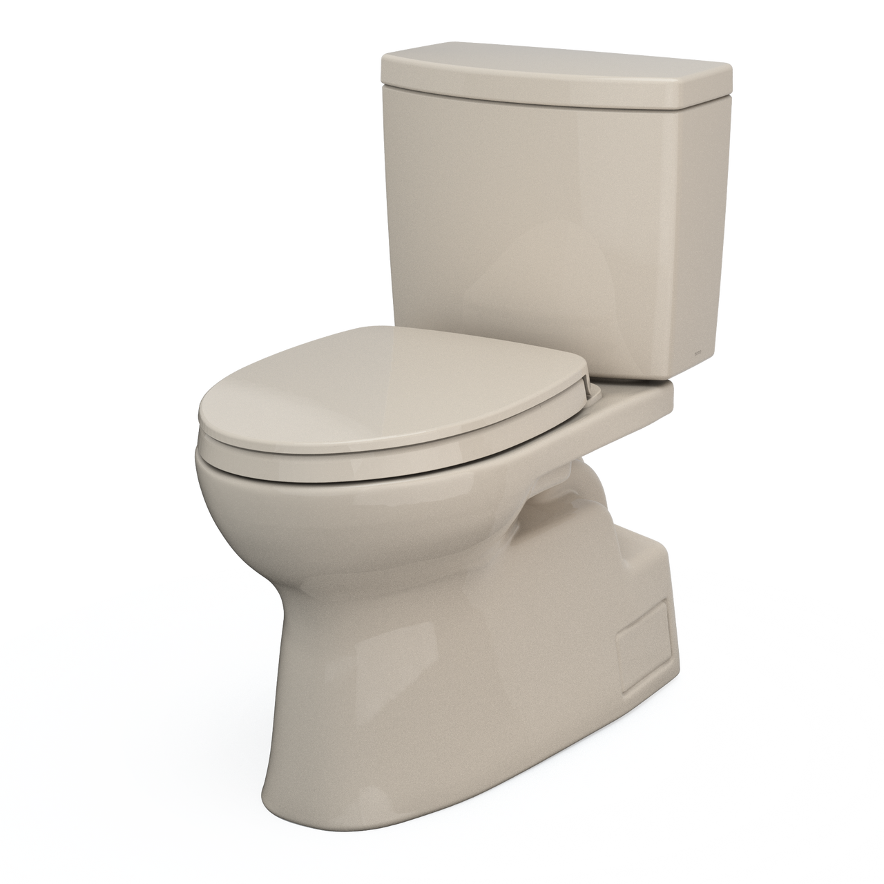 Toto Vespin II 1G Two Piece Elongated Auto Flush Washlet+ Ready Universal Height Toilet with CEFIONTECT 1.0 GPF with SS124 SoftClose Seat in Bone