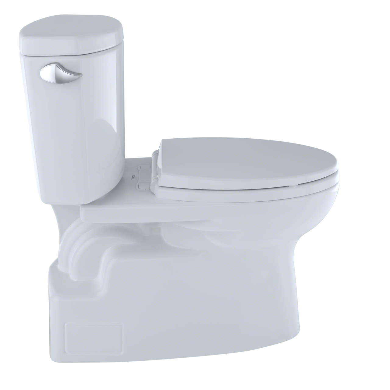 Toto Vespin II Two Piece Elongated Universal Height Toilet with CEFIONTECT 1.28 GPF Less Seat in Cotton White
