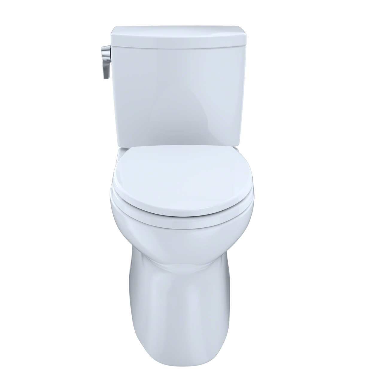 Toto Vespin II 1G Two Piece Elongated Universal Height Toilet with CEFIONTECT and Right Hand Lever 1.0 GPF Less Seat in Cotton White
