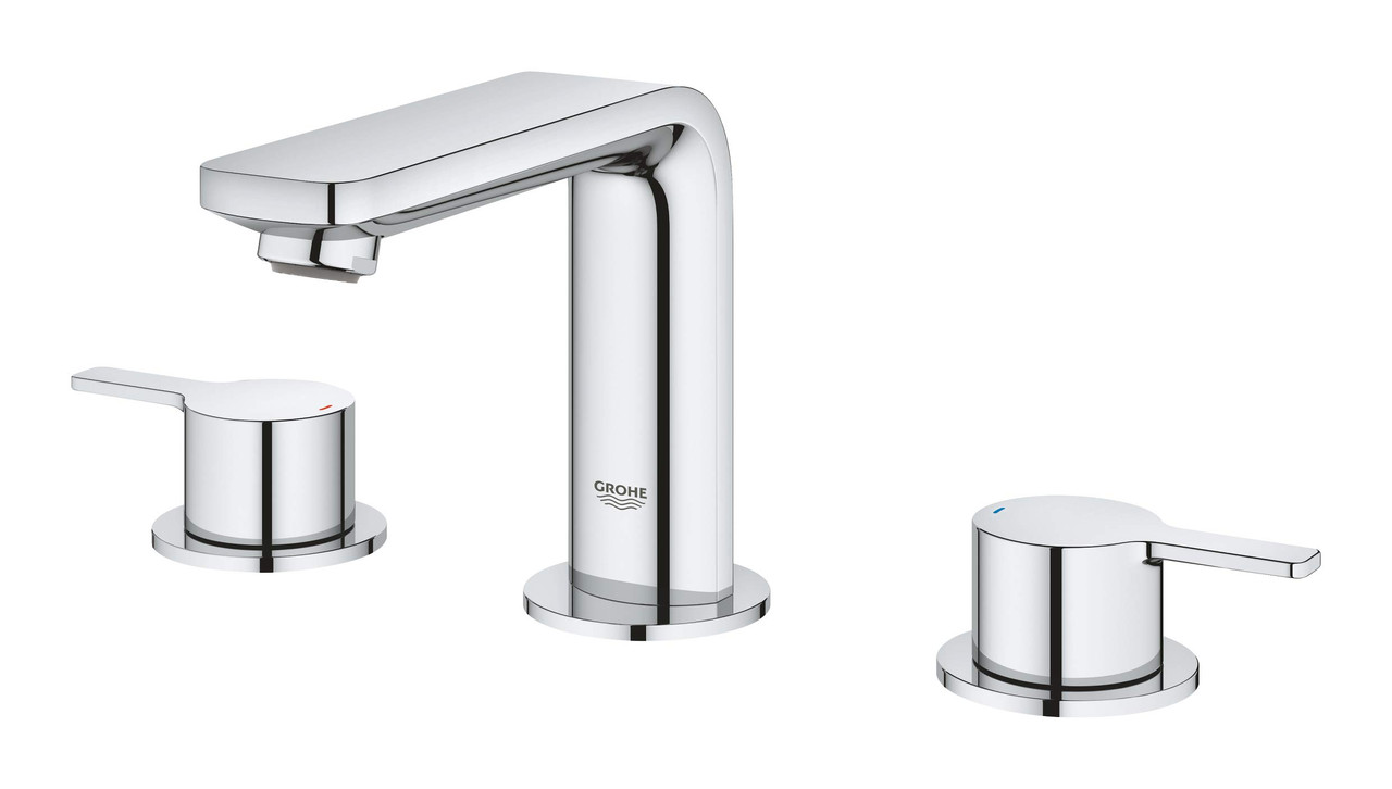 Grohe 2057800A Lineare 8-inch Widespread 2-Handle M-Size Bathroom Faucet 1.2 GPM In Starlight Chrome Finish