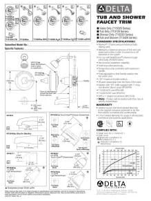 Delta T13220 Monitor 13 Series Shower Trim - Single Handle Lever: Chrome