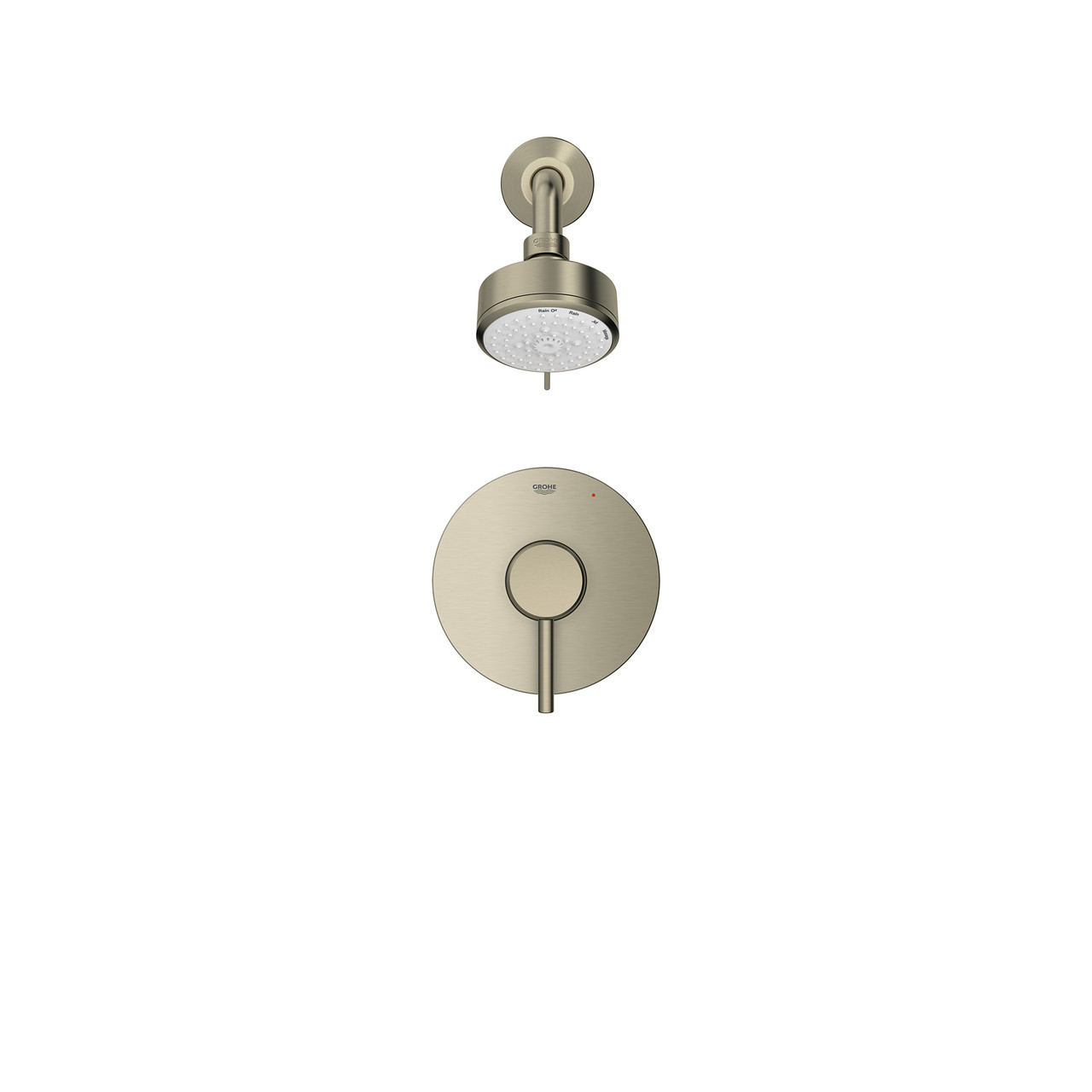 Grohe Concetto 102495EN00 Concetto Pressure Balance Valve Shower Only Combo in Grohe Brushed Nickel