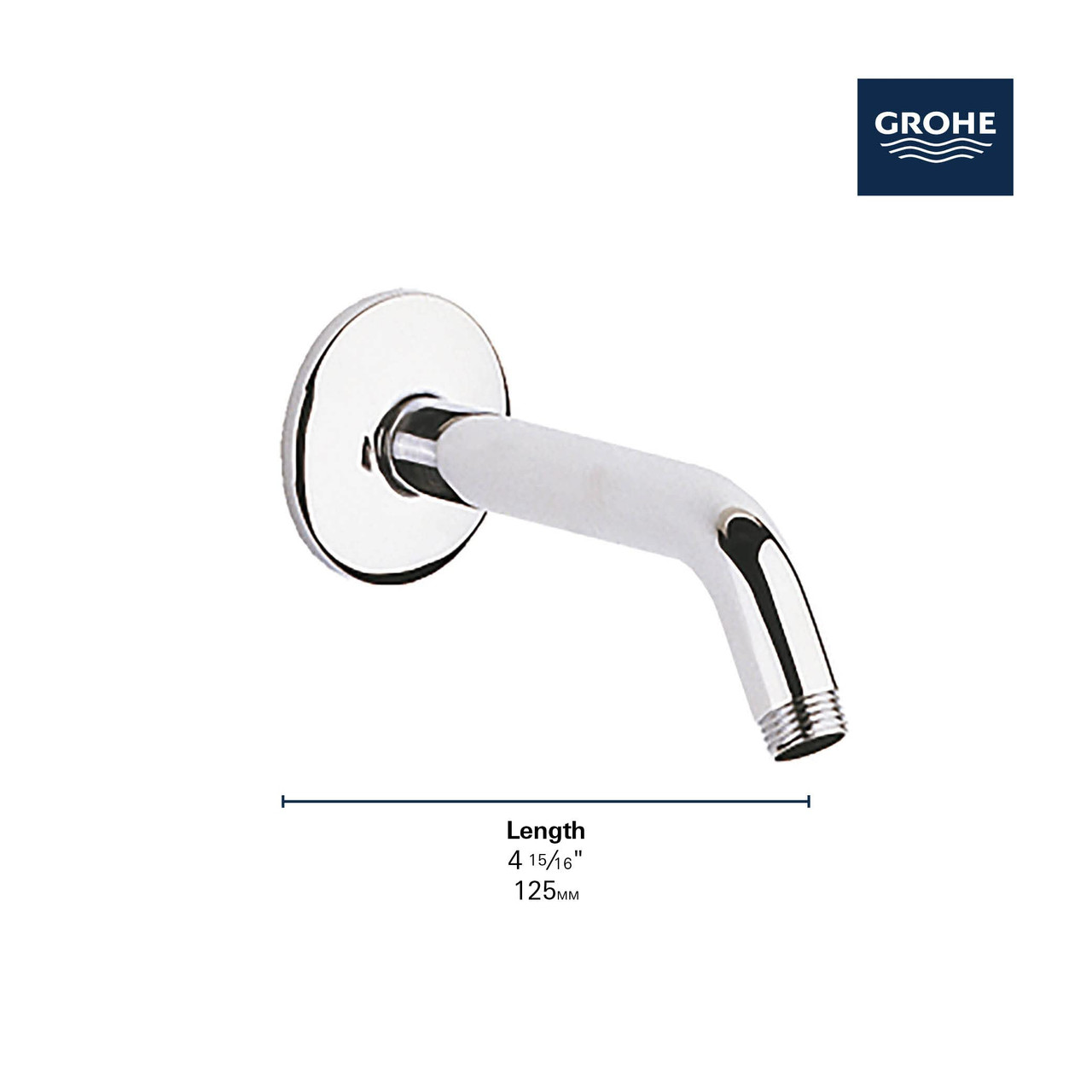 Grohe Relexa 274142430 5" Shower Arm in Matte Black