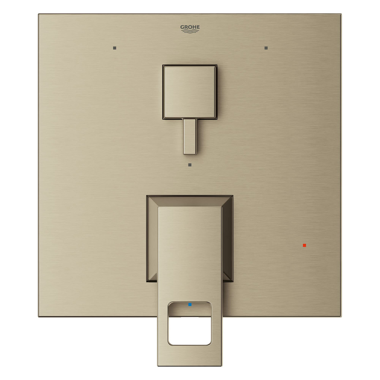 Grohe Eurocube 29426EN0 EUROCUBE PRESSURE BALANCE VALVE TRIM WITH 3-WAY DIVERTER WITH CARTRIDGE in Grohe Brushed Nickel