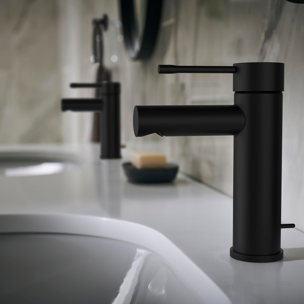 Grohe Essence 322162431 Single Hole Single-Handle S-Size Bathroom Faucet 1.2 GPM in Matte Black