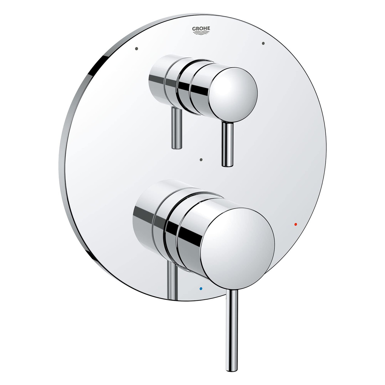 Grohe Timeless 29427000 TIMELESS PRESSURE BALANCE VALVE TRIM WITH 3-WAY DIVERTER WITH CARTRIDGE in Grohe Chrome