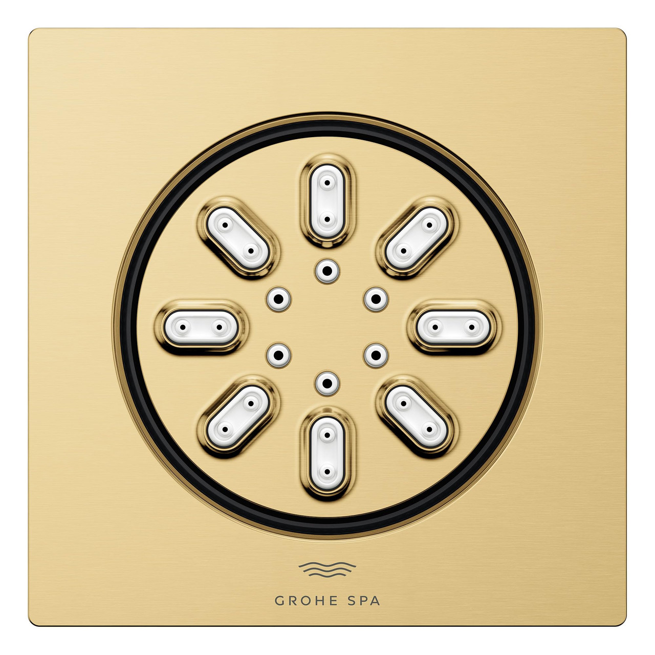 Grohe Rainshower 26845GN0 Body Spray Square - 2 Sprays, 0.9 GPM in Grohe Brushed Cool Sunrise