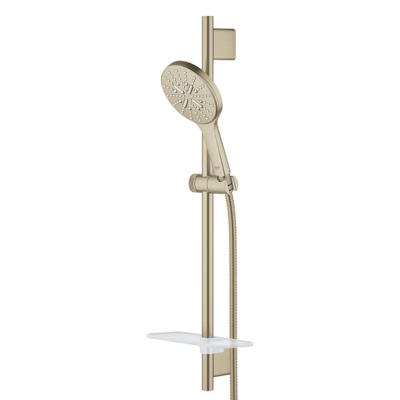Grohe Rainshower 26547EN0 24" Shower Slide Bar Kit - 3 Sprays, 1.75 gpm in Grohe Brushed Nickel