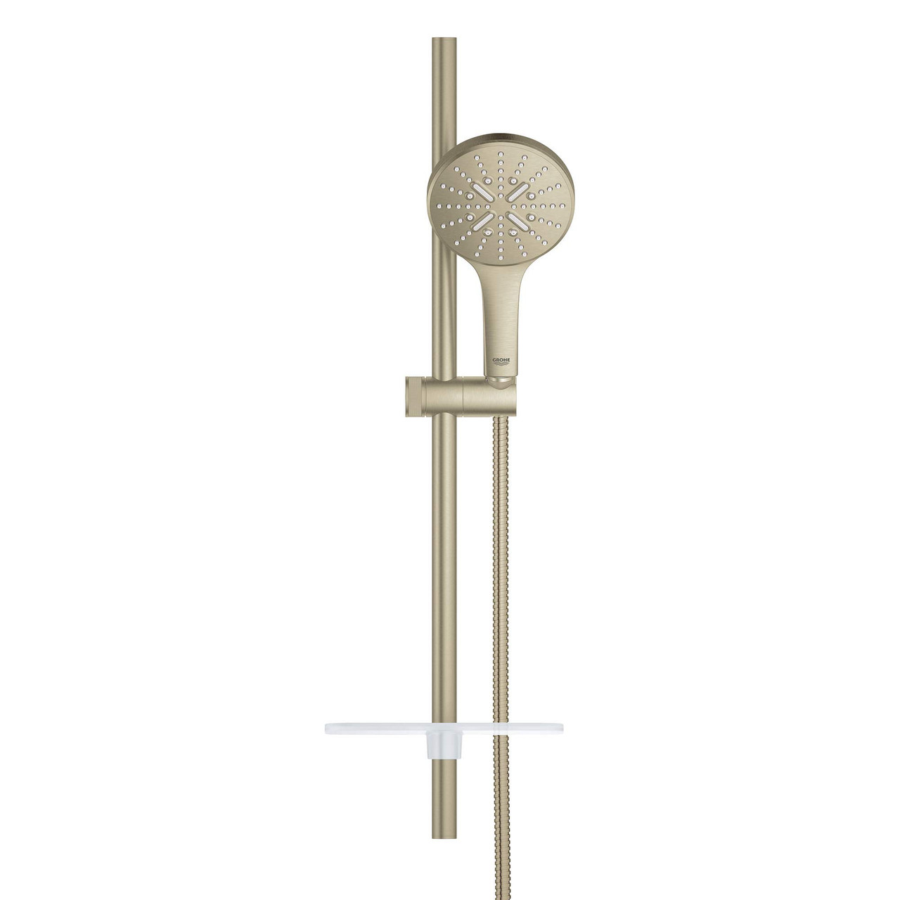 Grohe Rainshower 26547EN0 24" Shower Slide Bar Kit - 3 Sprays, 1.75 gpm in Grohe Brushed Nickel