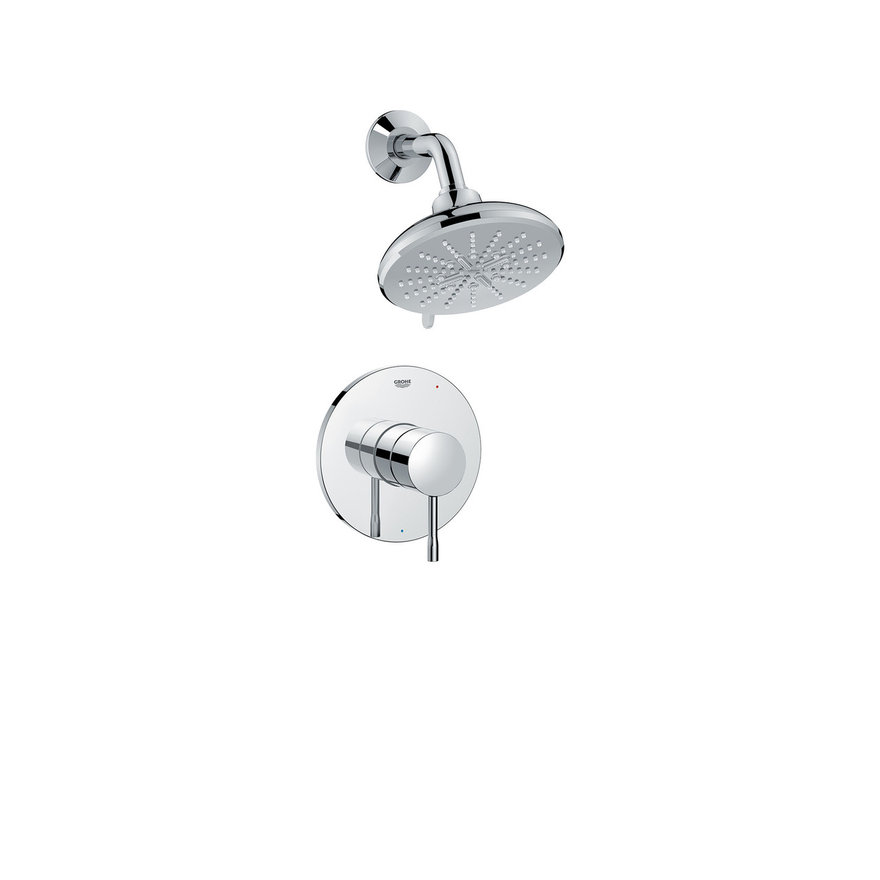 Grohe Essence 1025200000 Essence Pressure Balance Valve Shower Only Combo in Grohe Chrome