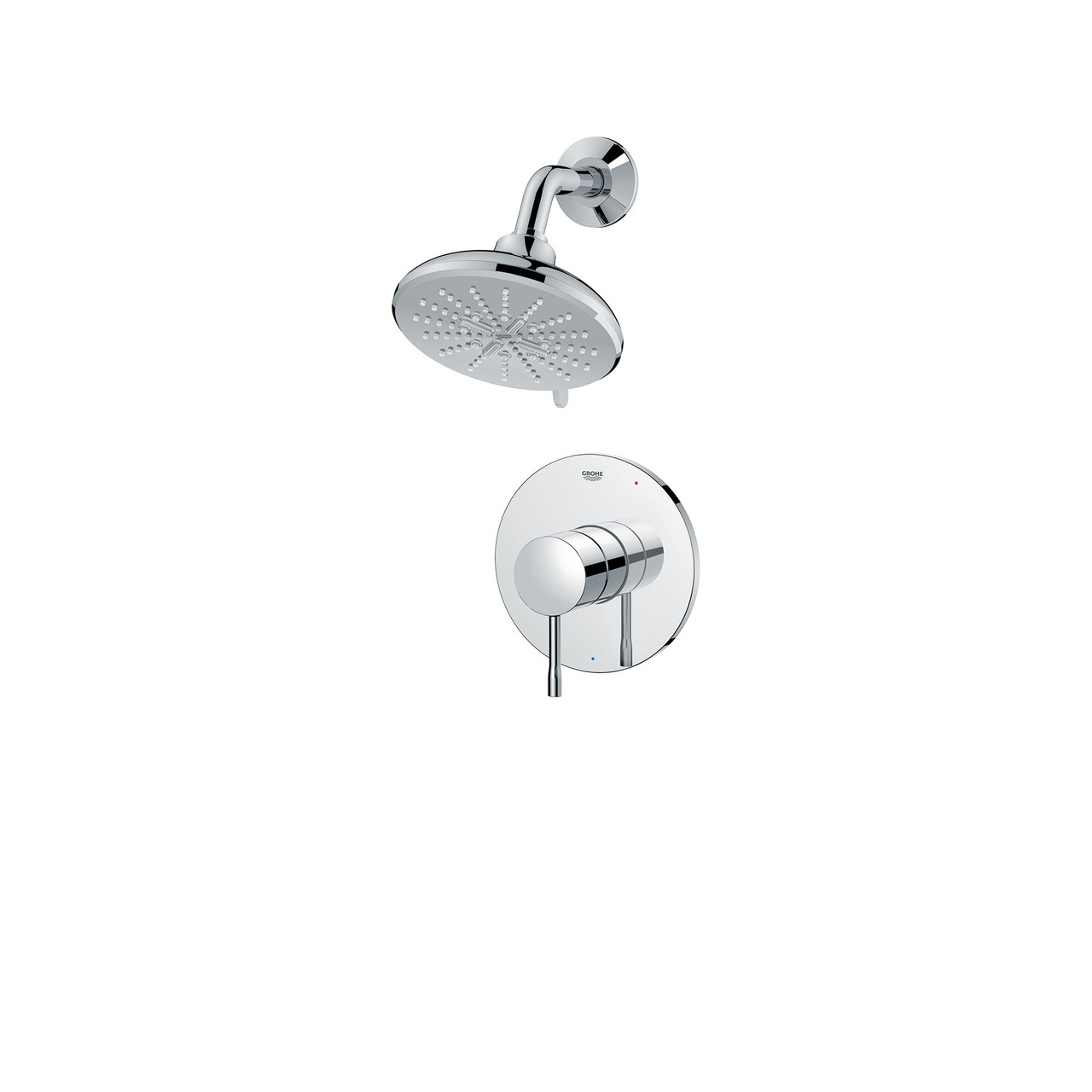 Grohe Essence 1025200000 Essence Pressure Balance Valve Shower Only Combo in Grohe Chrome