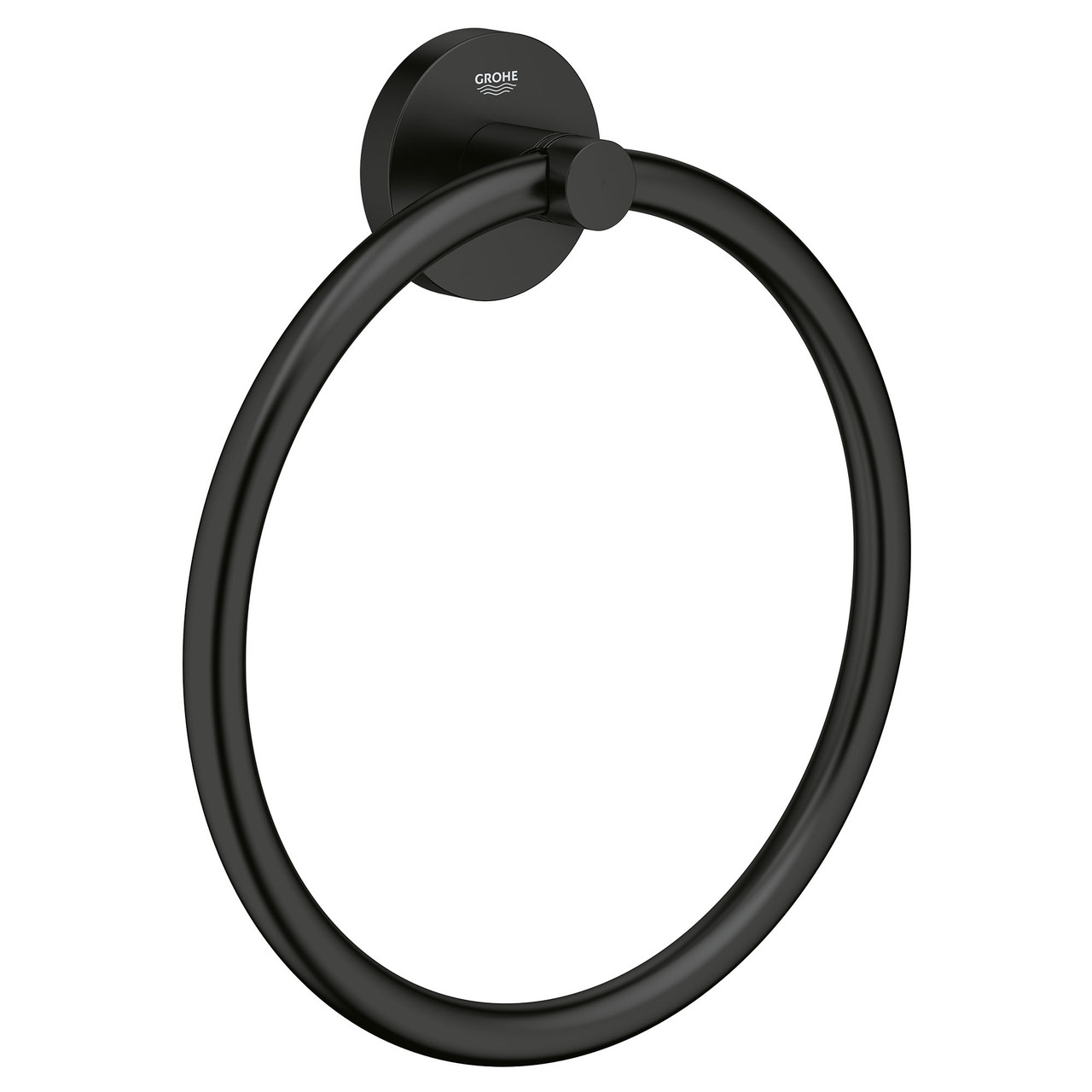 Grohe Essentials 403652431 8" Towel Ring in Matte Black
