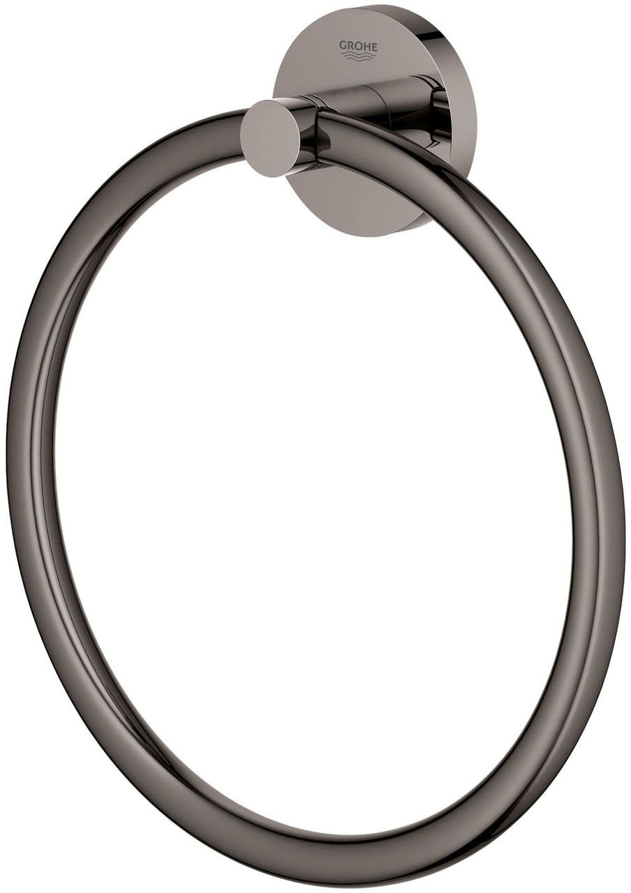 Grohe Essentials 403652431 8" Towel Ring in Matte Black