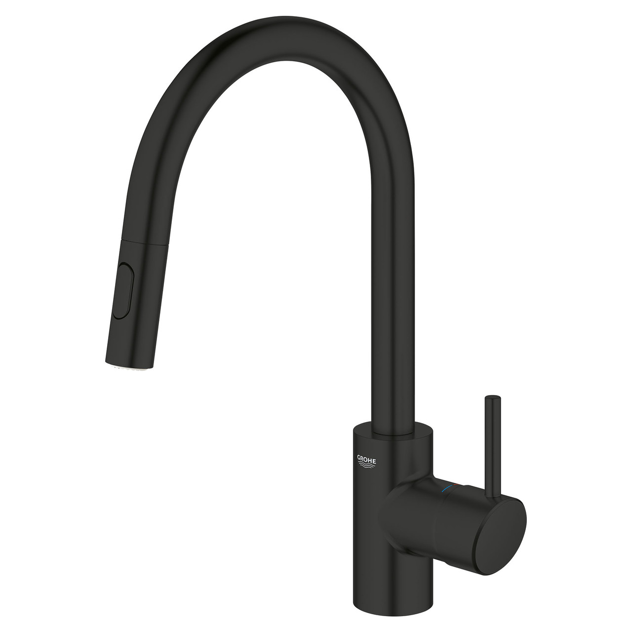 Grohe Concetto 326652433 Concetto Single-Handle Pull-Down Kitchen Faucet Dual Spray 1.75 GPM in Matte Black