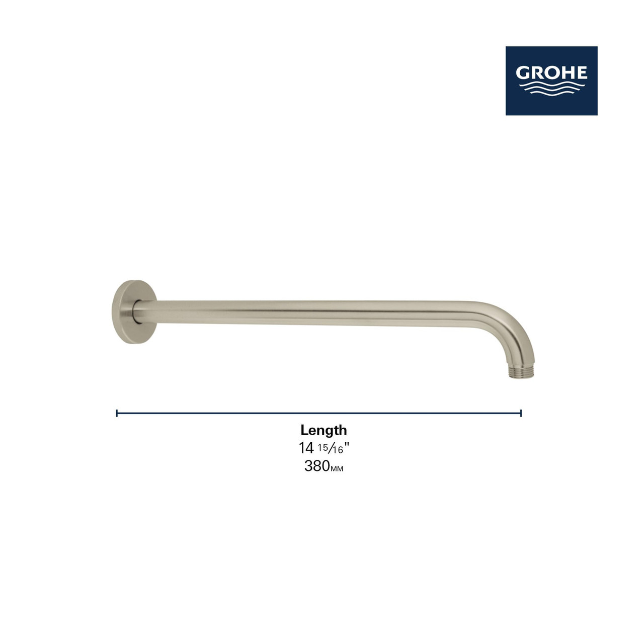 Grohe Cosmopolitan 29428EN0 COSMOPOLITAN PRESSURE BALANCE RAIN SHOWER SET in Grohe Brushed Nickel
