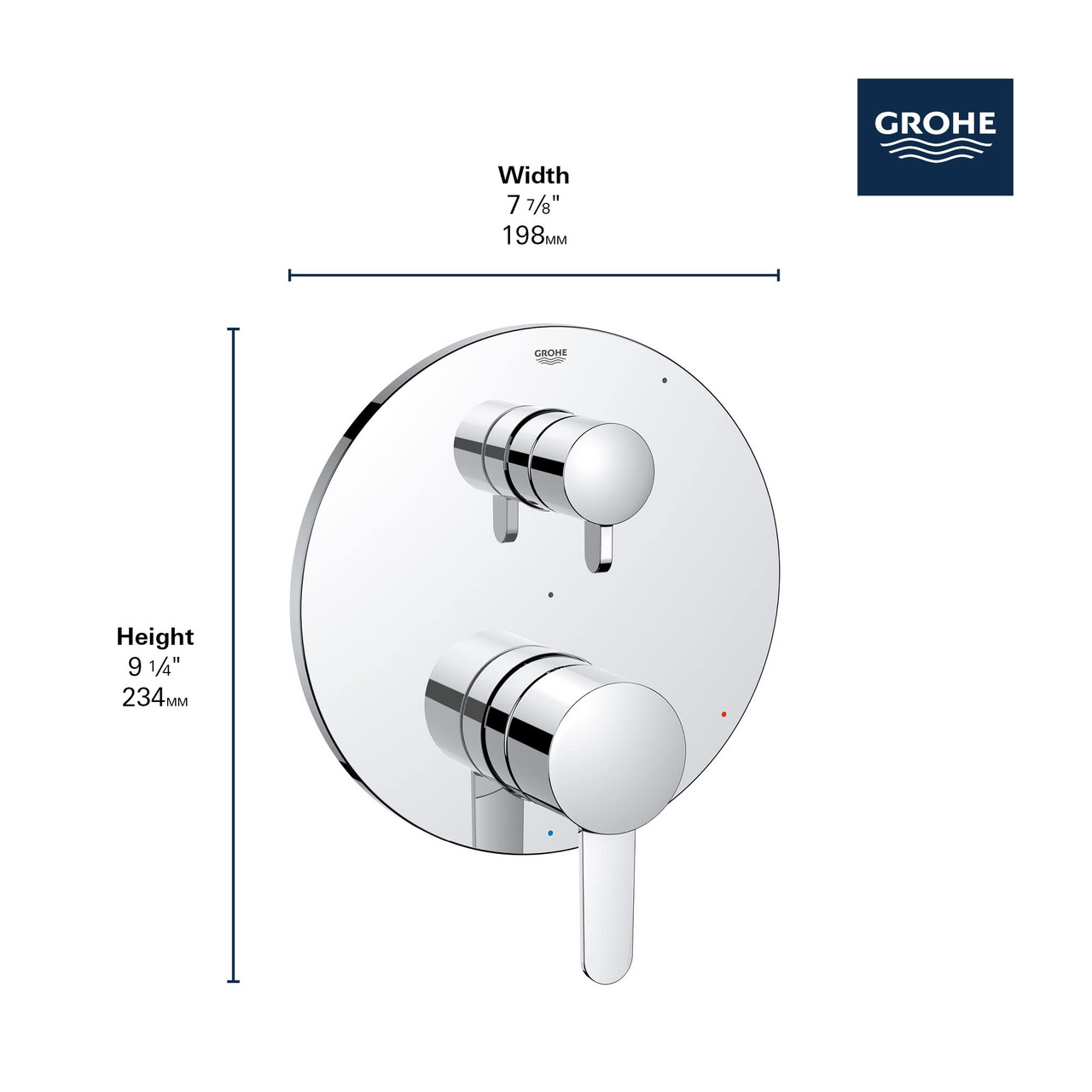 Grohe Cosmopolitan 29429000 COSMOPOLITAN PRESSURE BALANCE SHOWER SET in Grohe Chrome