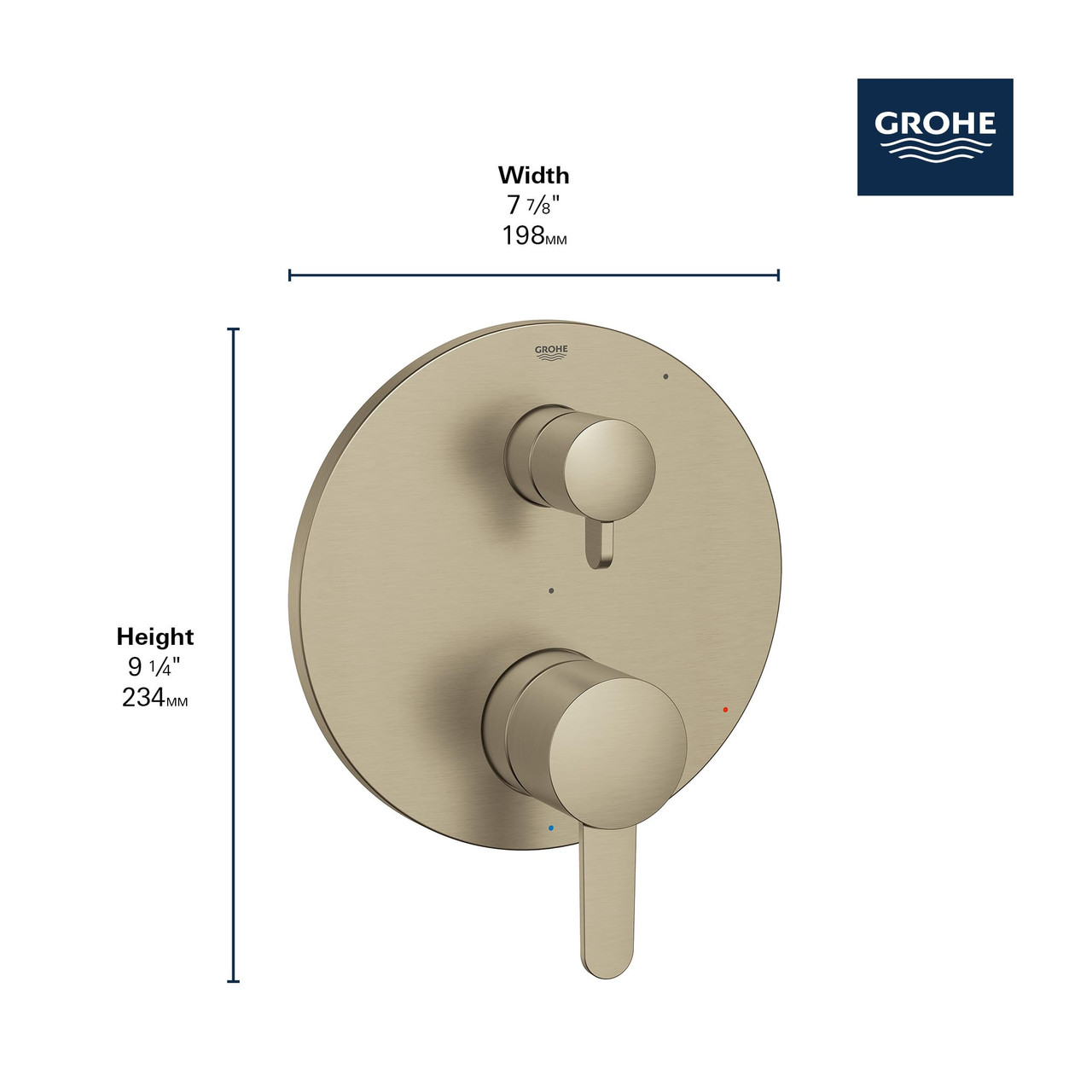 Grohe Cosmopolitan 29429EN0 COSMOPOLITAN PRESSURE BALANCE SHOWER SET in Grohe Brushed Nickel
