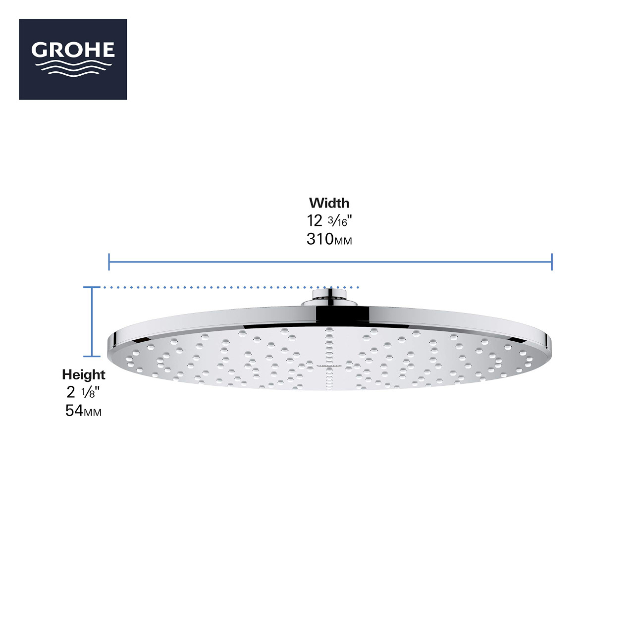 Grohe Timeless 29430000 TIMELESS PRESSURE BALANCE RAIN SHOWER SET in Grohe Chrome