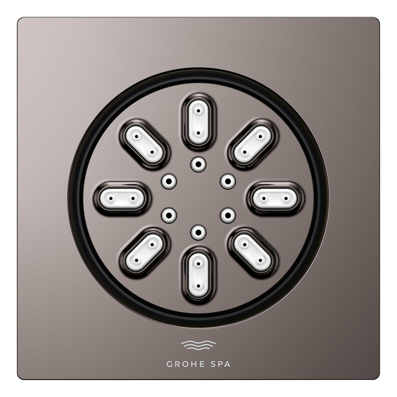 Grohe Rainshower 26845A00 Body Spray Square - 2 Sprays, 0.9 GPM in Grohe Hard Graphite