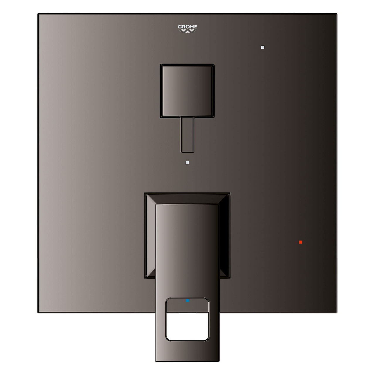 Grohe Eurocube 29422A00 EUROCUBE PRESSURE BALANCE VALVE TRIM WITH 2-WAY DIVERTER WITH CARTRIDGE in Grohe Hard Graphite