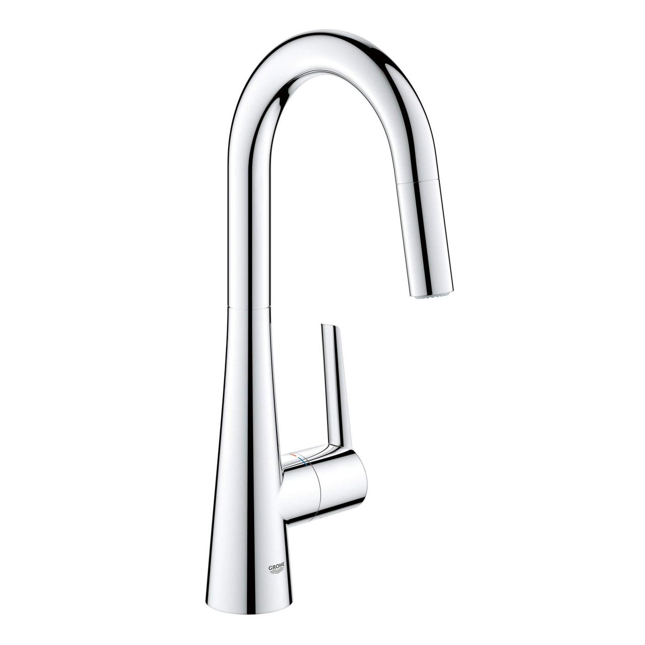 Grohe Zedra 32283003 Single-Handle Pull Down Dual Spray Prep Faucet 1.75 GPM in Grohe Chrome