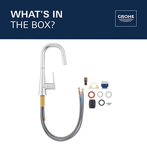 Grohe Zedra 32283003 Single-Handle Pull Down Dual Spray Prep Faucet 1.75 GPM in Grohe Chrome