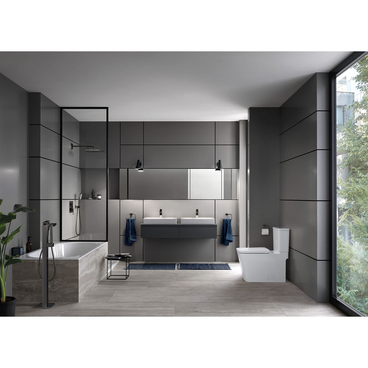 Grohe Rainshower 26552A00 Hand Shower - 3 Sprays, 1.75 gpm in Grohe Hard Graphite