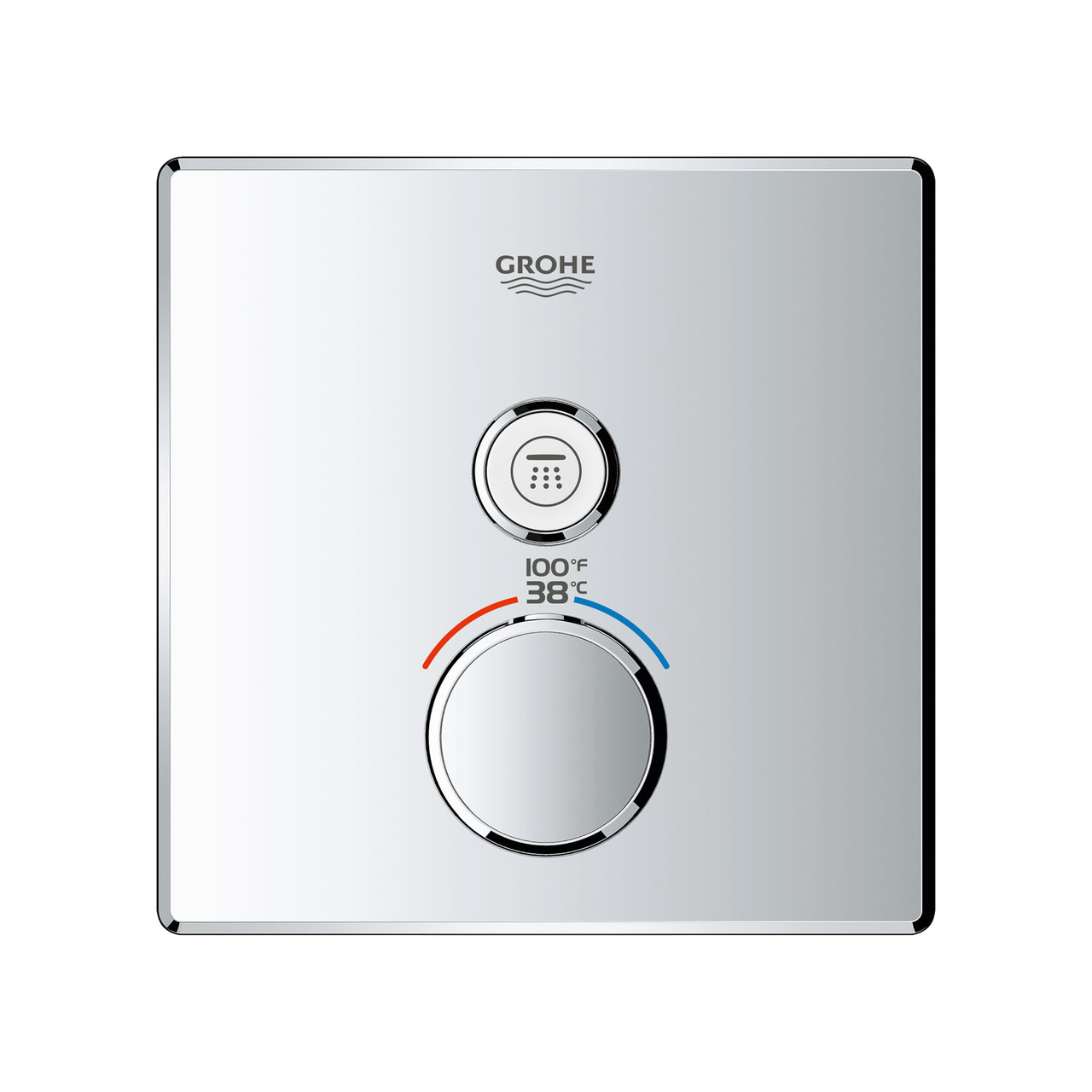 Grohe Grohtherm 29140EN0 Single Function Thermostatic Valve Trim in Grohe Brushed Nickel