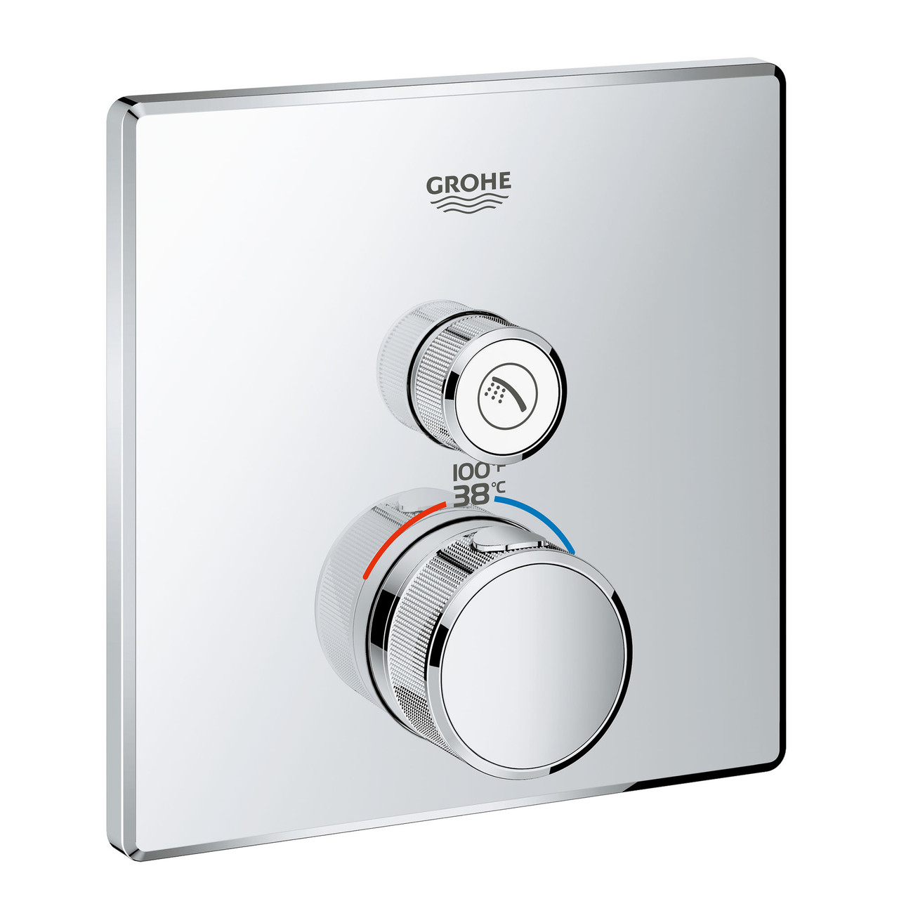 Grohe Grohtherm 29140EN0 Single Function Thermostatic Valve Trim in Grohe Brushed Nickel