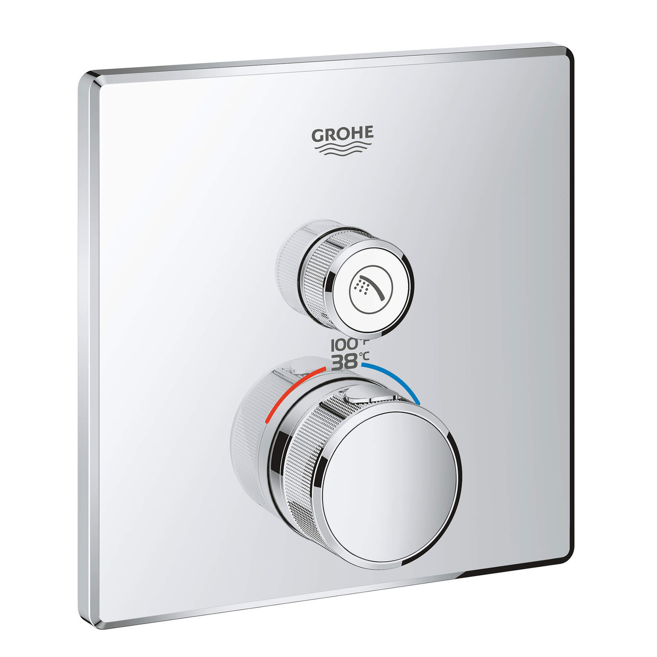 Grohe Grohtherm 29140GN0 Single Function Thermostatic Valve Trim in Grohe Brushed Cool Sunrise