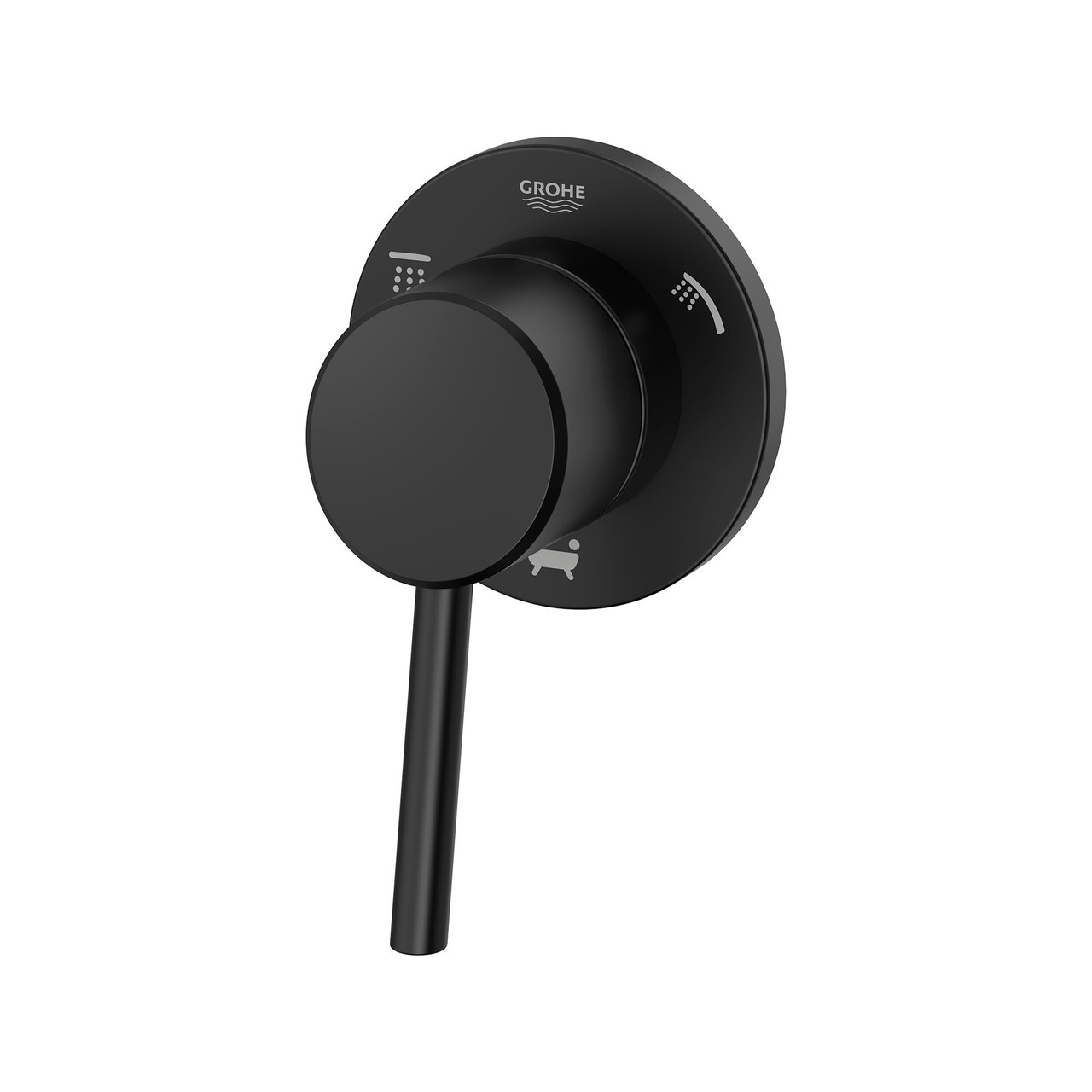 Grohe Concetto 291062431 3-Way Diverter Trim in Matte Black