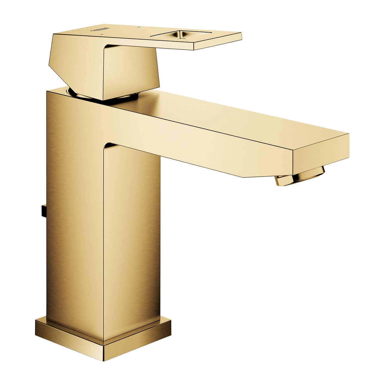 Grohe Eurocube 23670GN0 Single Hole Single-Handle M-Size Bathroom Faucet 1.2 GPM in Grohe Brushed Cool Sunrise