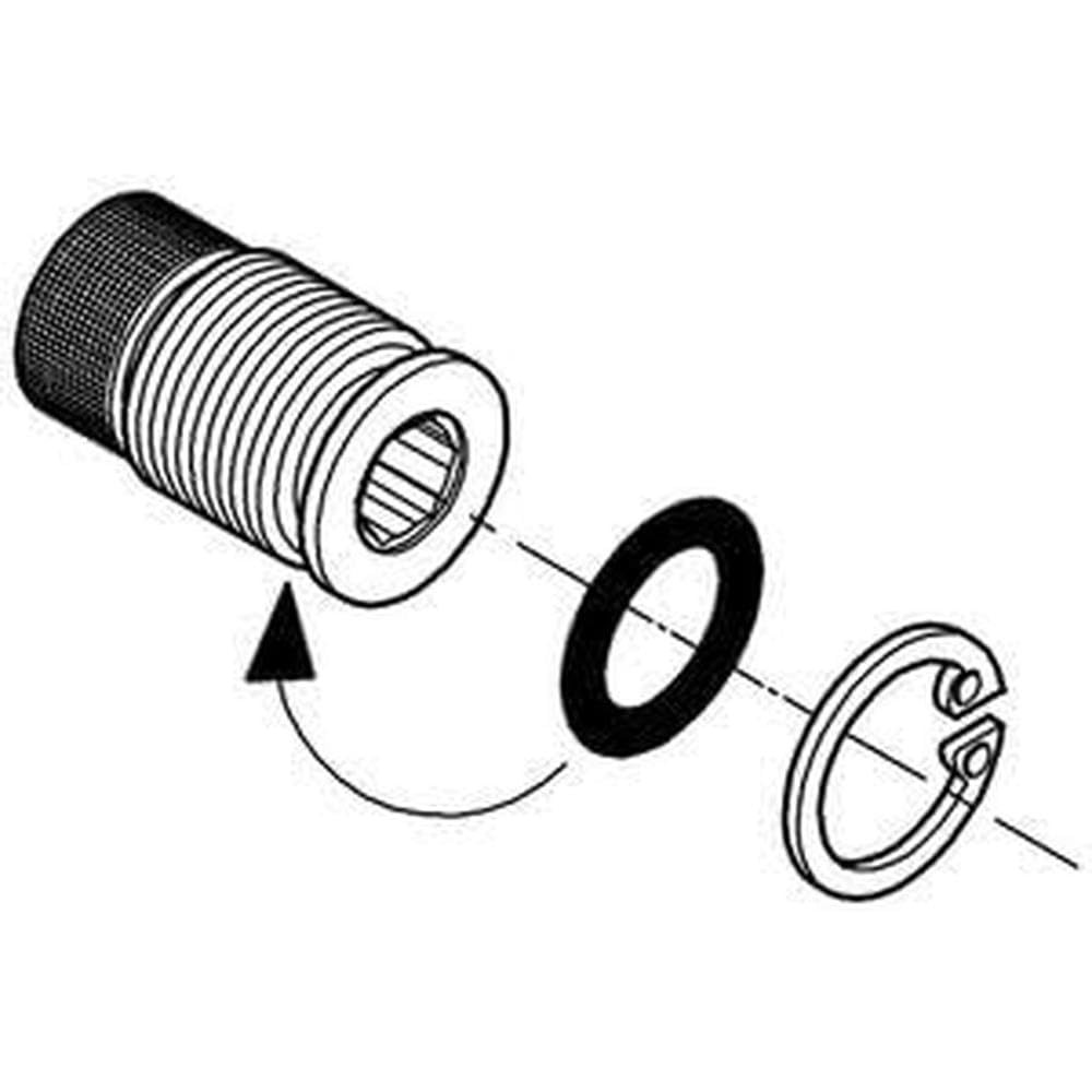 Grohe Repair Parts 47017000 Service Stops in Grohe Chrome