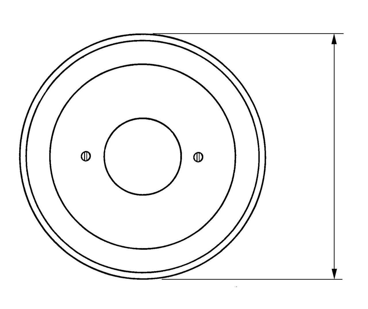 Grohe Repair Parts 47170000 Escutcheon (7") in Grohe Chrome