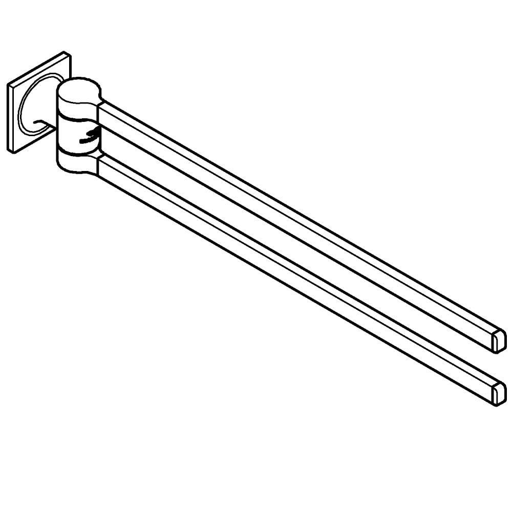 Grohe Allure 40342001 Allure 24" Double Towel Bar in Grohe Chrome