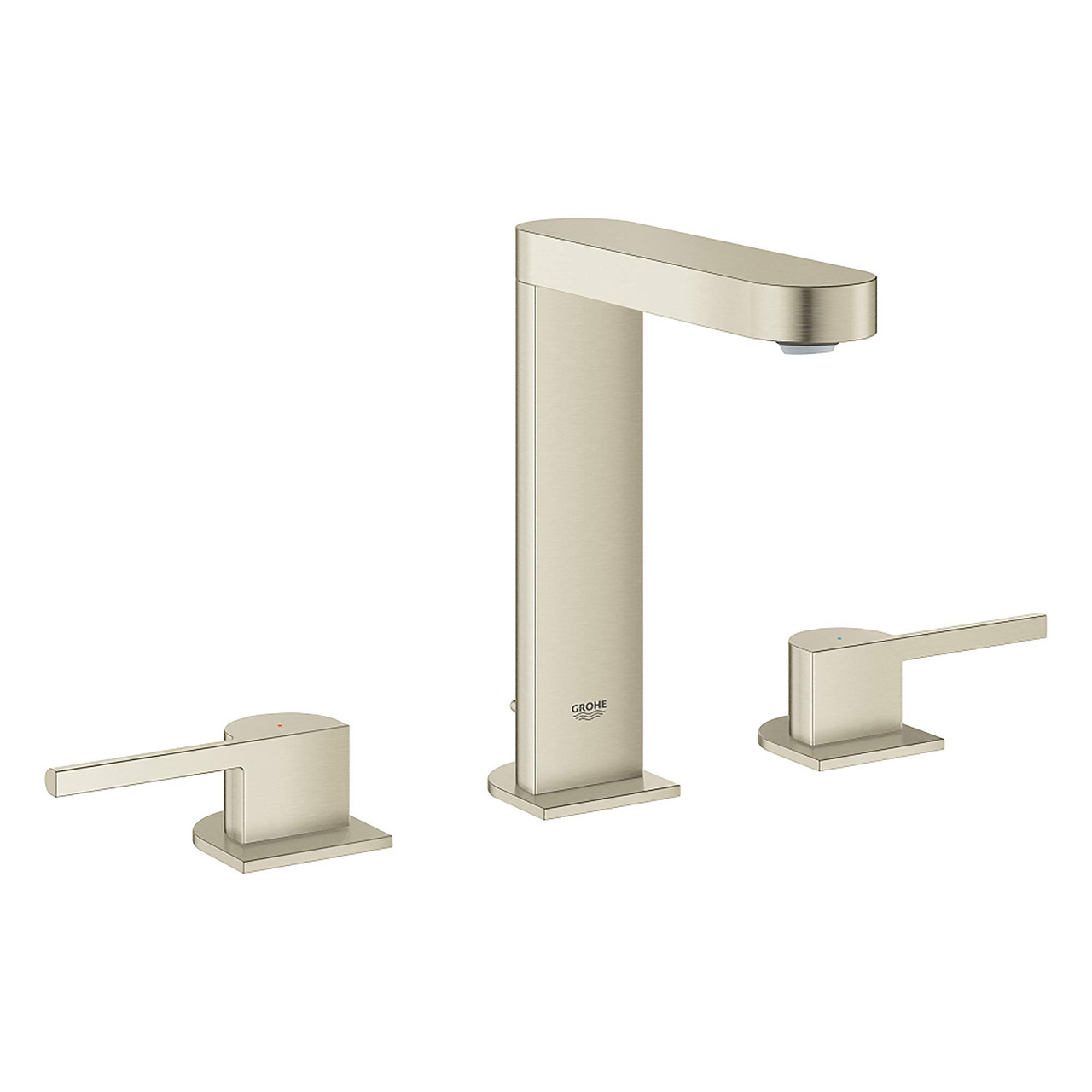 Grohe Plus 20302EN3 8-inch Widespread 2-Handle L-Size Bathroom Faucet 1.2 GPM in Grohe Brushed Nickel
