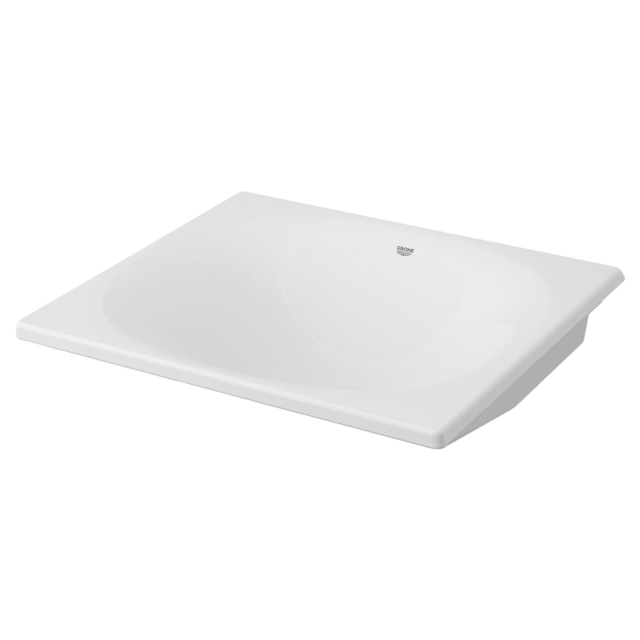 Grohe Eurocube 39660000 Under Counter 21" Bathroom Sink in Grohe Alpine White