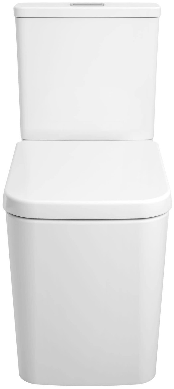 Grohe Eurocube 39661000 Two-Piece Dual Flush Right Height Elongated Toilet With Seat in Grohe Alpine White