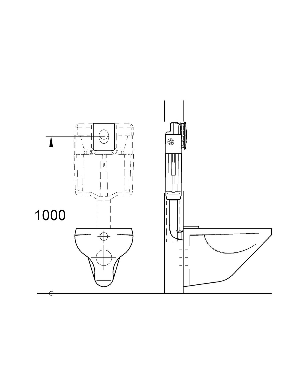 Grohe Skate 38505SH0 Wall Plate in Grohe Alpine White