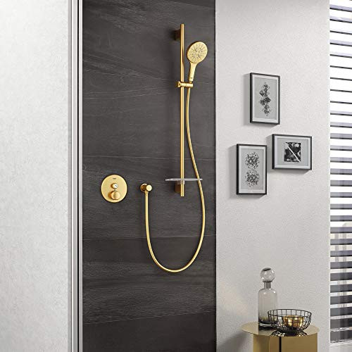 Grohe Rainshower 26545GN0 Hand Shower - 3 Sprays, 1.75 gpm in Grohe Brushed Cool Sunrise