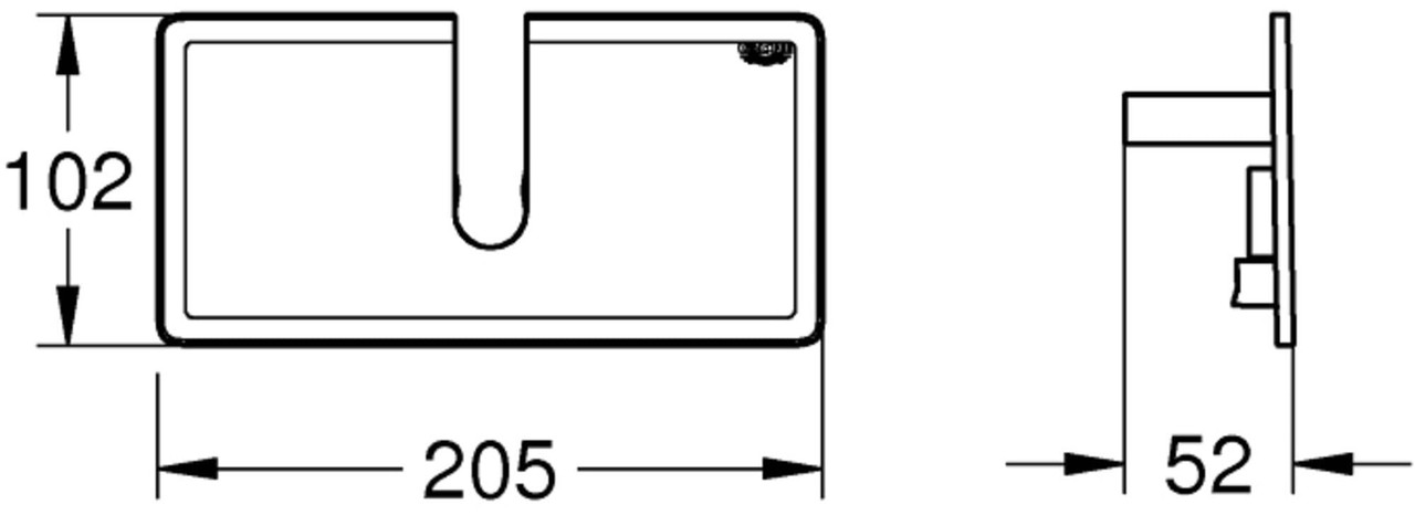 Grohe Euphoria 26362LN1 EasyReach Tray in Grohe Sense Guard White