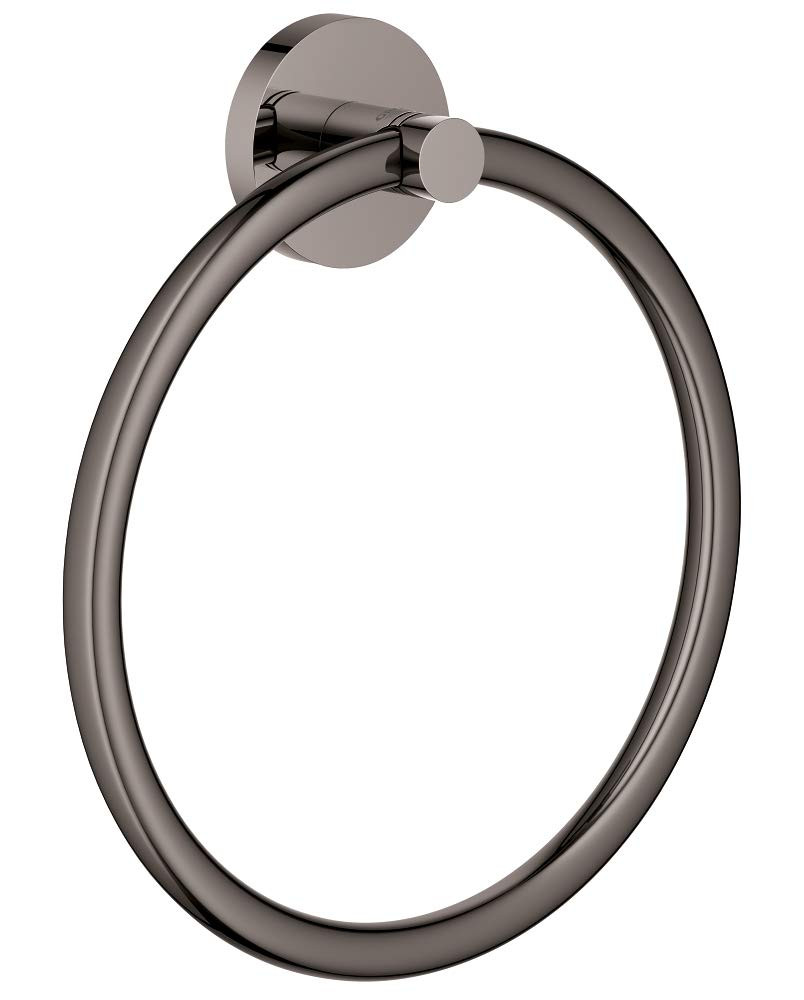 Grohe Essentials 40365A01 8" Towel Ring in Grohe Hard Graphite