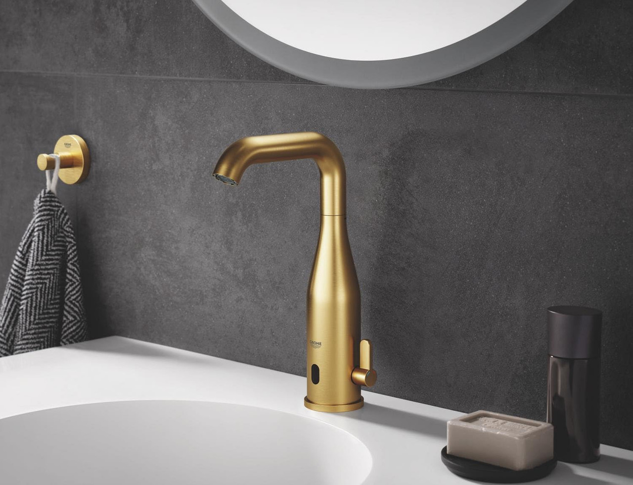 Grohe Essentials 40364GN1 Robe Hook in Grohe Brushed Cool Sunrise