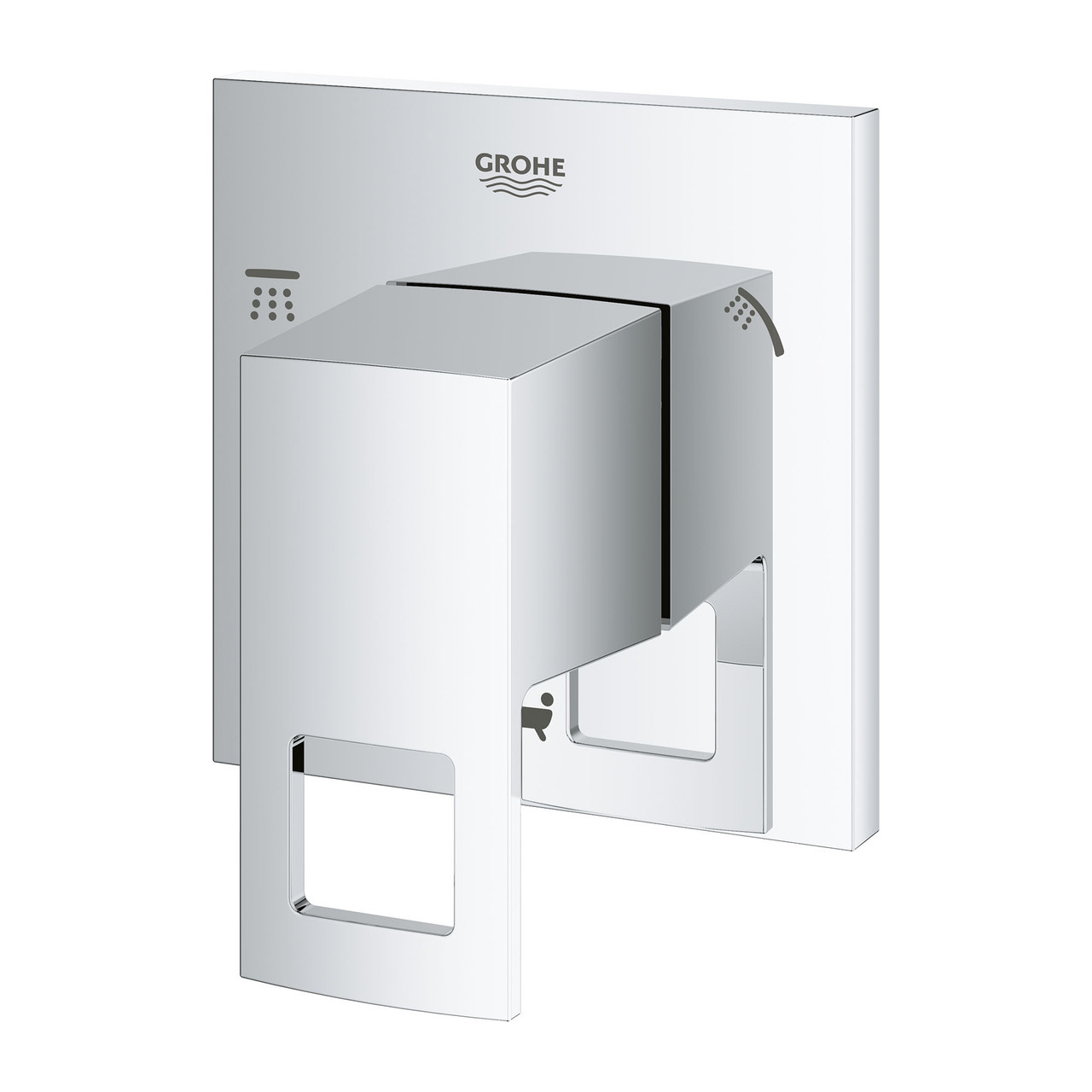 Grohe Eurocube 29217001 3-Way Diverter Trim in Chrome