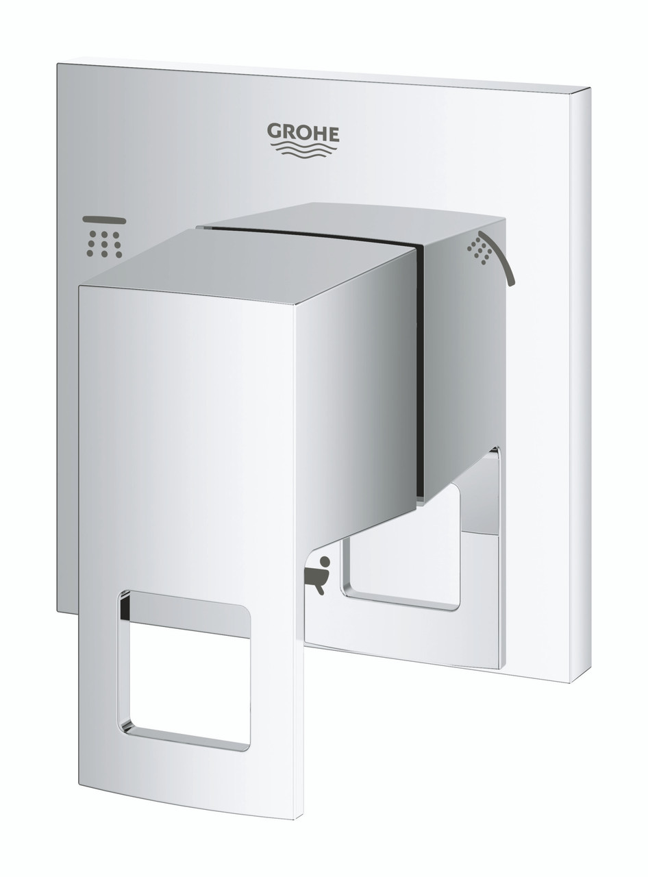 Grohe Eurocube 29217001 3-Way Diverter Trim in Chrome