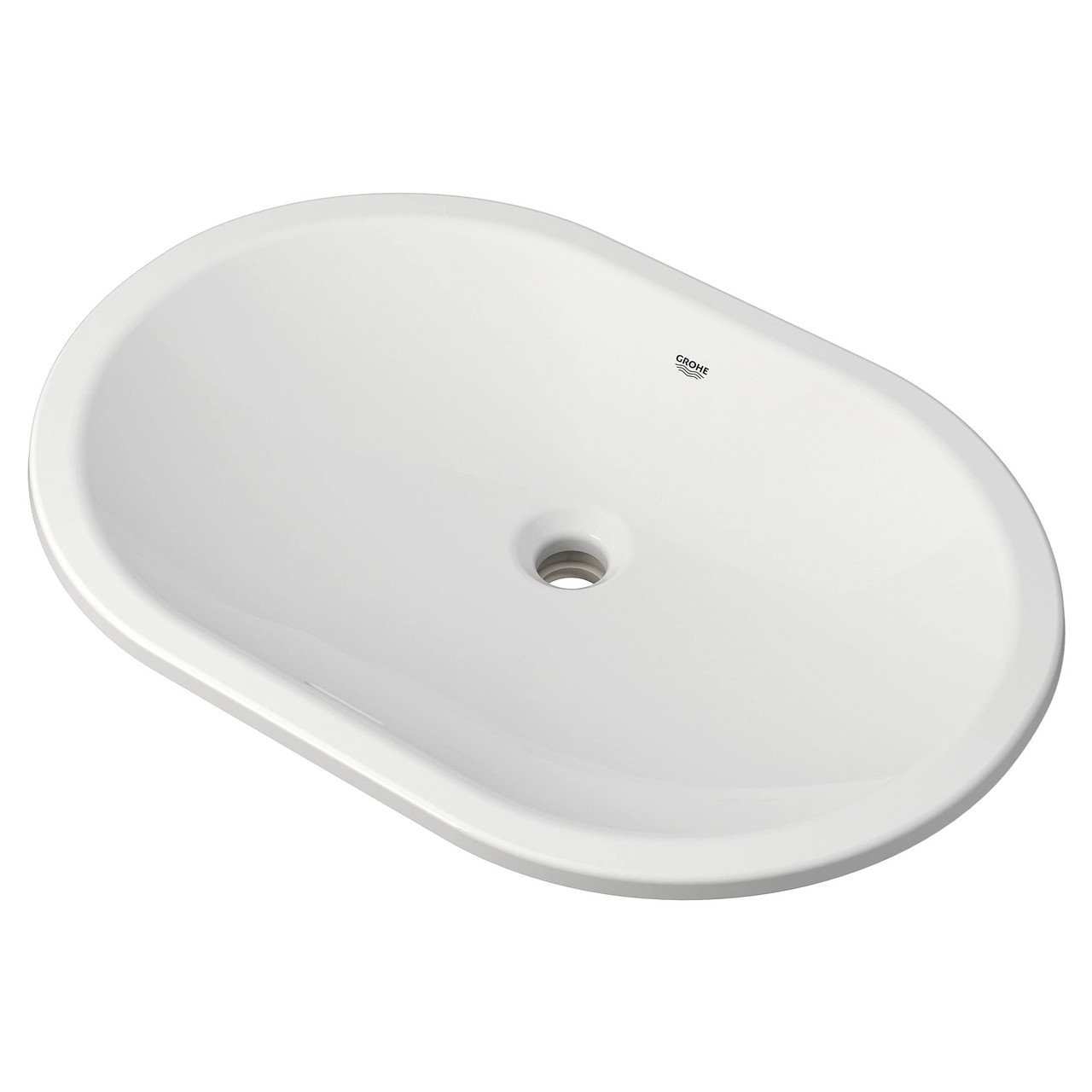 Grohe Essence 39673000 Under Counter 24" Bathroom Sink in Grohe Alpine White
